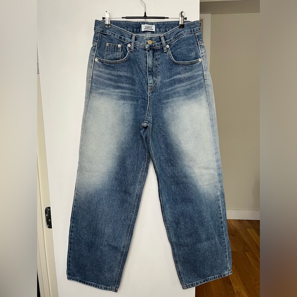 WAAR (We Are Always Right) Jeans Korean brand Musinsa blue acid wash men’s 31